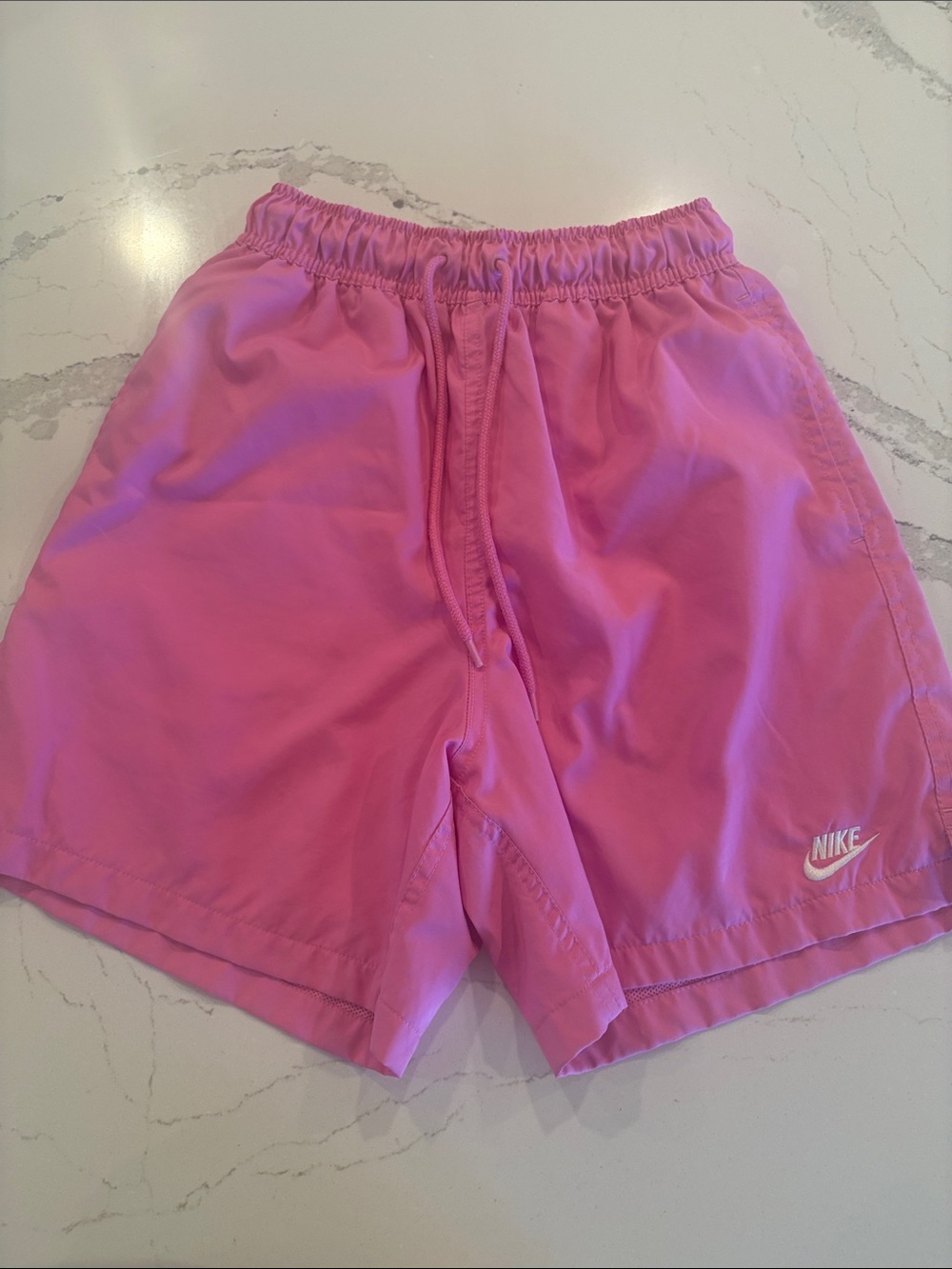 Nike Pink Athletic Shorts with Drawstring